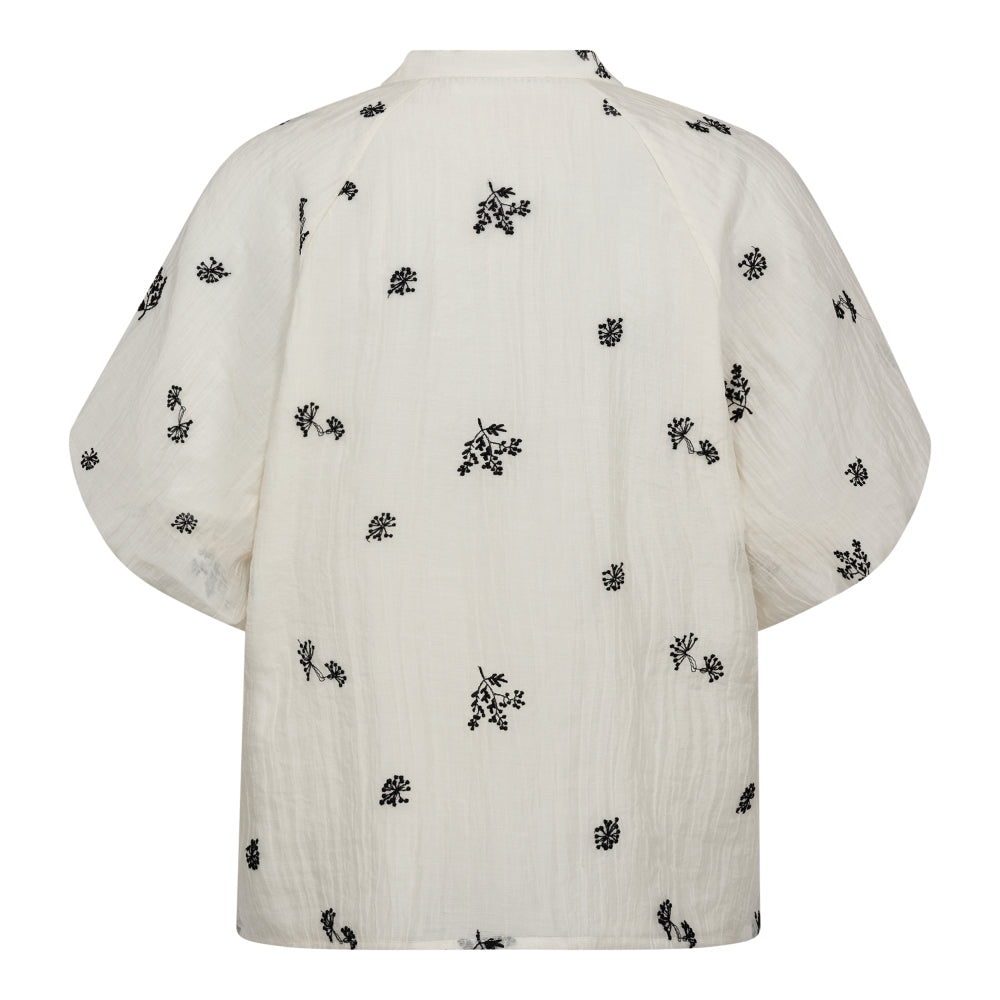 Colleencc SS V-Shirt - Off White