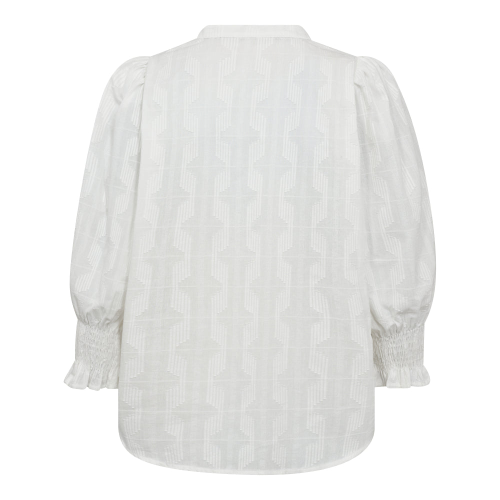 Emmacc Frill Ss Blus - Off White