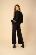 Dyana Embrodery Top - Black