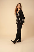 Dyana Embrodery Top - Black