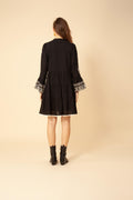 Tasha Embrodery Dress - Black