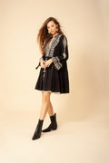 Tasha Embrodery Dress - Black