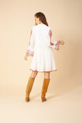Tasha Embrodery Dress - Red