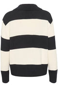 ElindaPW PU - Dark Navy Bold Stripe