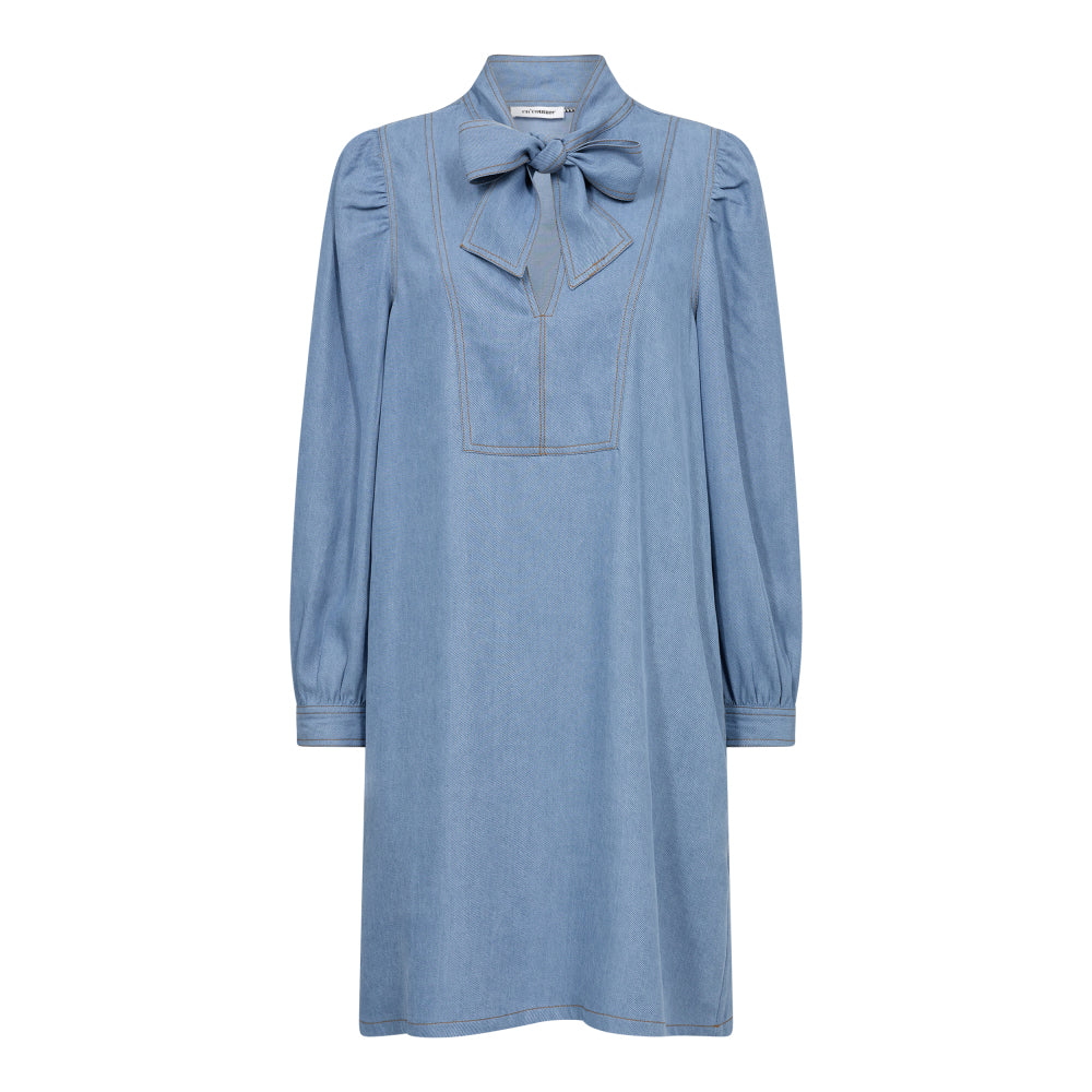 Co'Couture Tituscc Denim Bow Dress - Denimblå