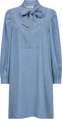 Tituscc Denim Bow Dress - Denim Blue