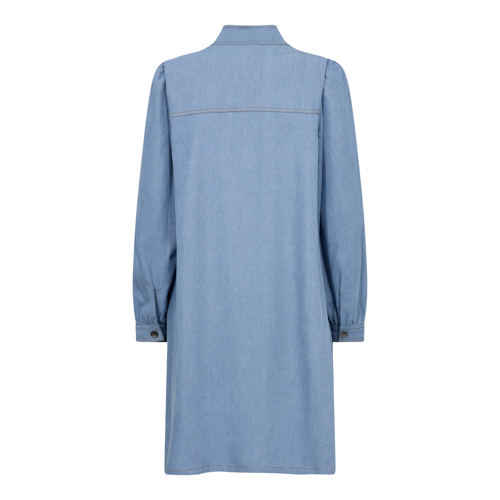 Co'Couture Tituscc Denim Bow Dress - Denimblå