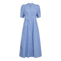 Co'Couture Micacc Stripe Pleat Dress - Pale Blue
