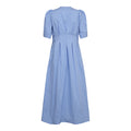 Co'Couture Micacc Stripe Pleat Dress - Pale Blue