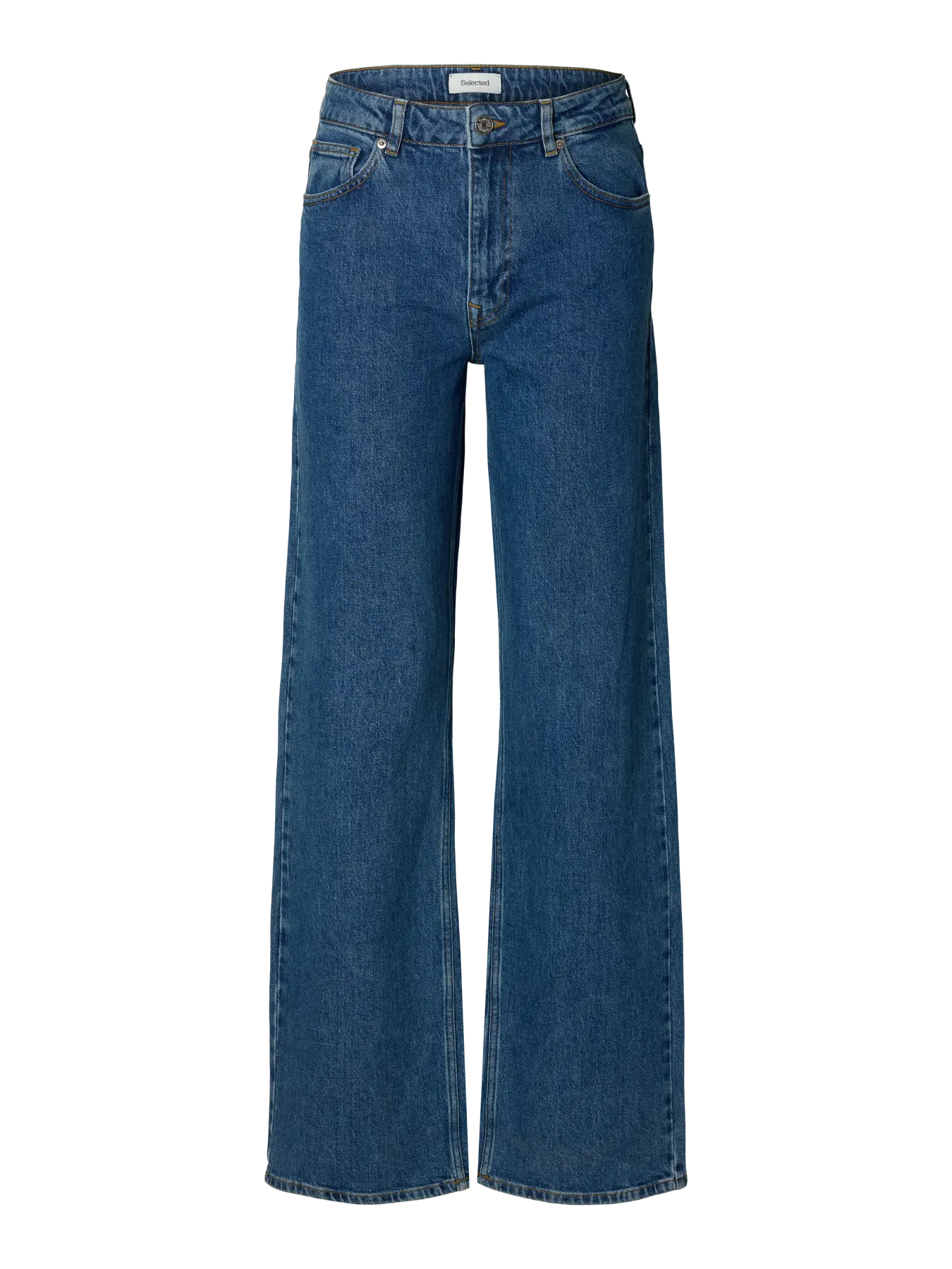 Wide Bea-Kori Hw Jeans - Medium Blue Denim
