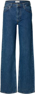 Wide Bea-Kori Hw Jeans - Medium Blue Denim