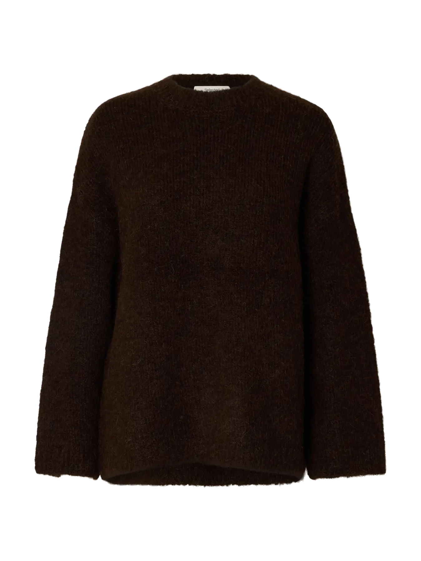 Gabriella Ls Knit New O-Neck - Delicioso Melange
