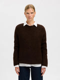 Gabriella Ls Knit New O-Neck - Delicioso Melange