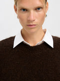 Gabriella Ls Knit New O-Neck - Delicioso Melange