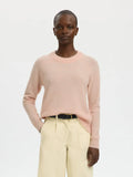Lulu Ls Knit O-Neck - Pale Dogwood Melange