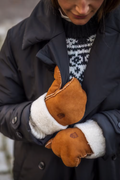 Sheepskin Mitt - Cork