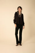 Leonie Embrodery Top - Black