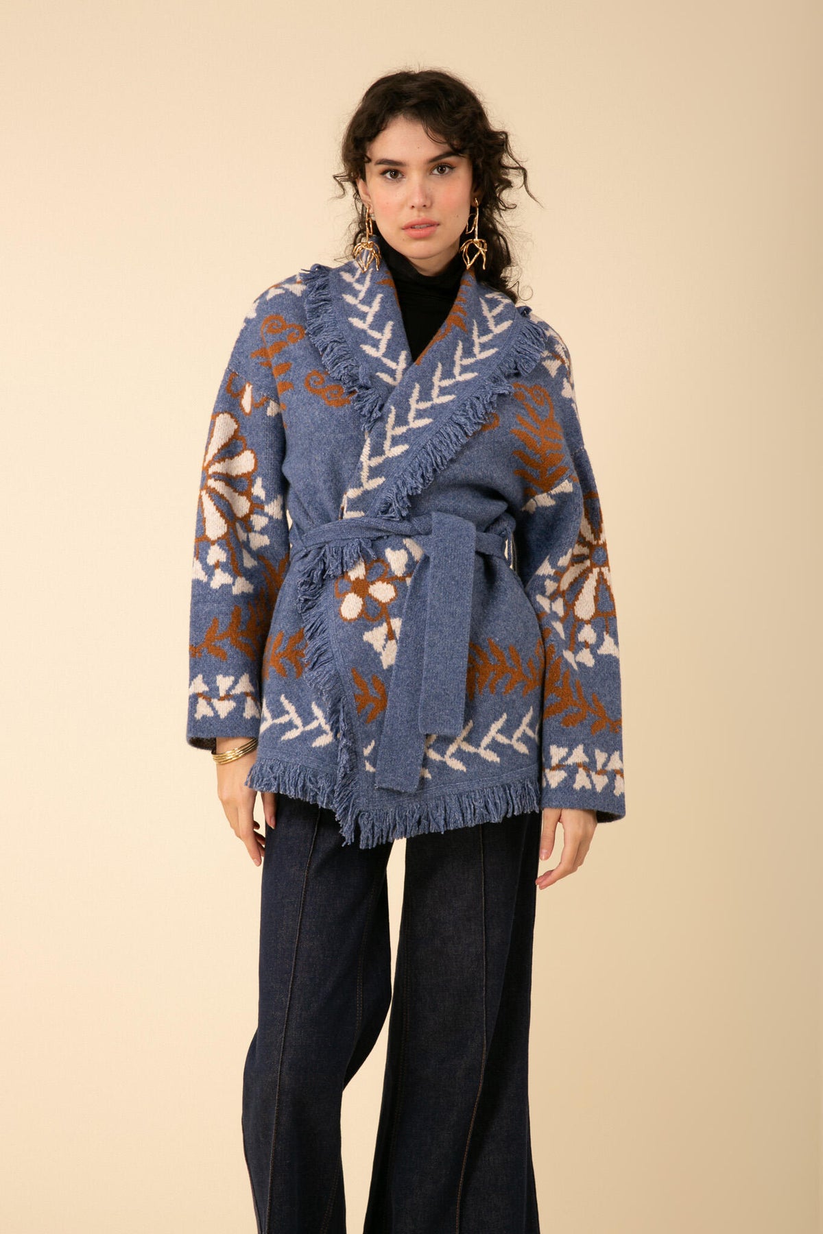 Charlie Knit Cardigan - Blue