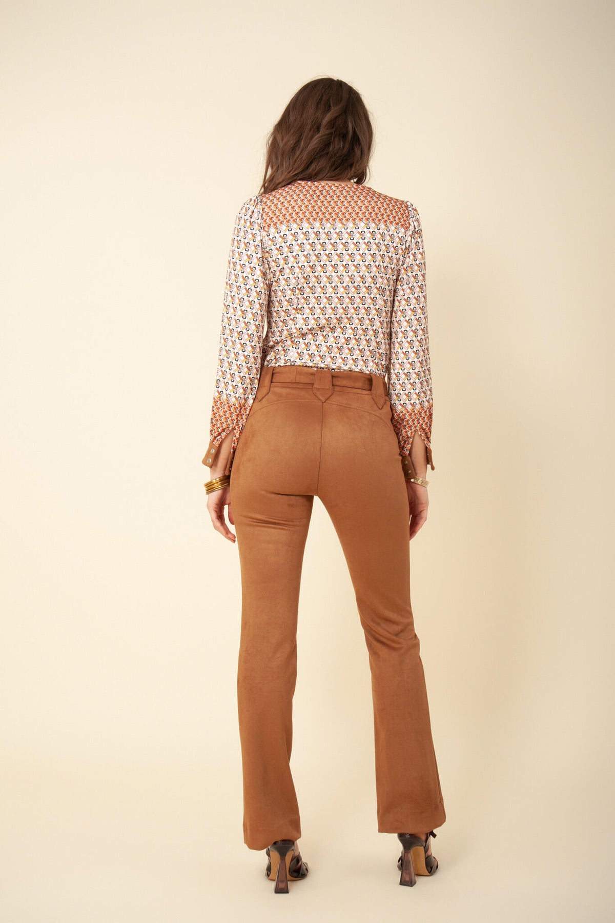 Victoria Ultra Suede Pants - Camel