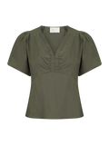 Irina Poplin Blus - Army