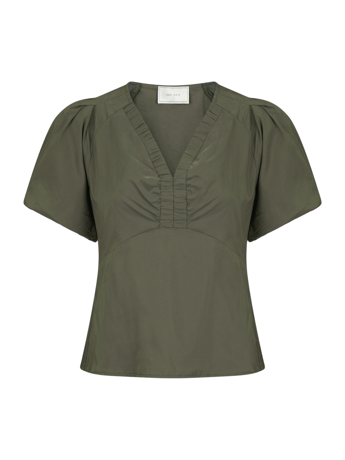 Irina Poplin Blus - Army