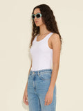 Fitted Rib Singlet - Vit