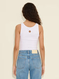 Fitted Rib Singlet - Vit