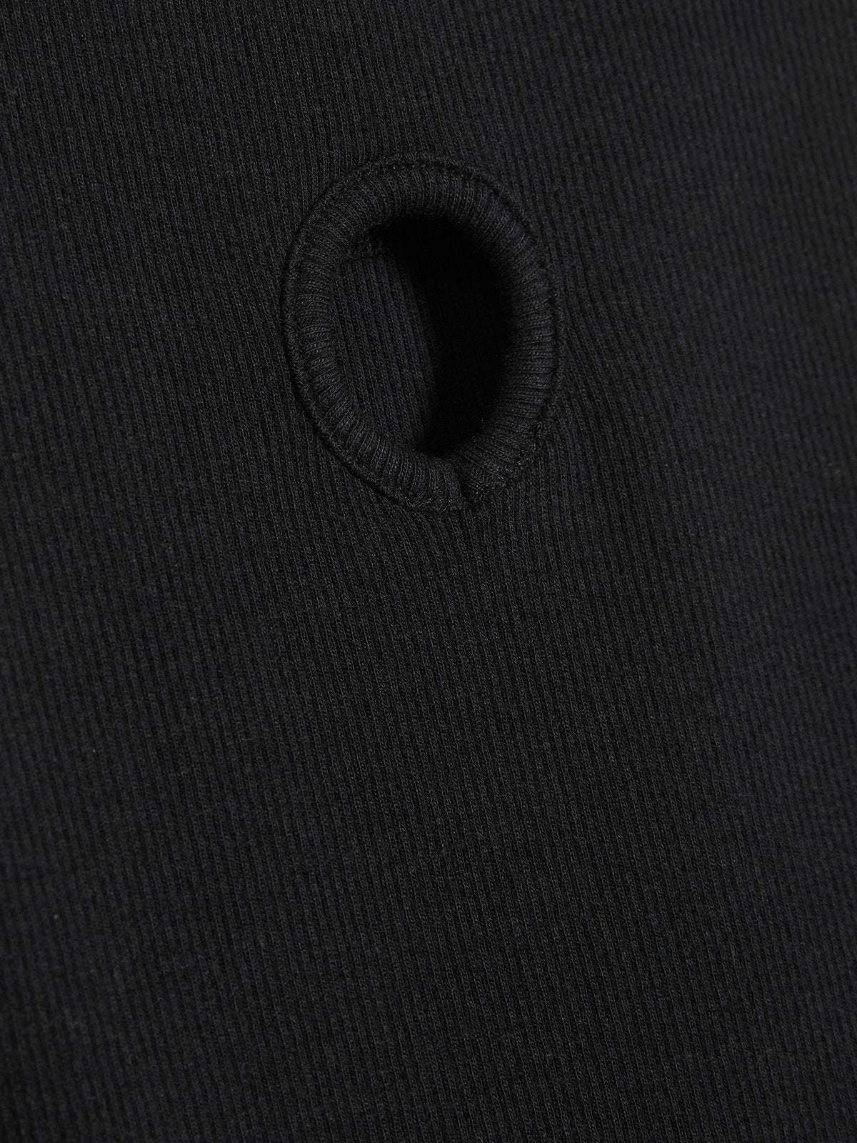 Fitted Rib Singlet - Svart