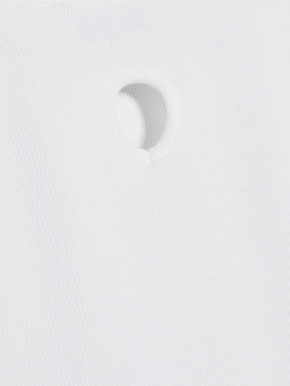 Fitted Rib Singlet - Vit