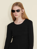 Fitted Rib Longsleeve - Svart