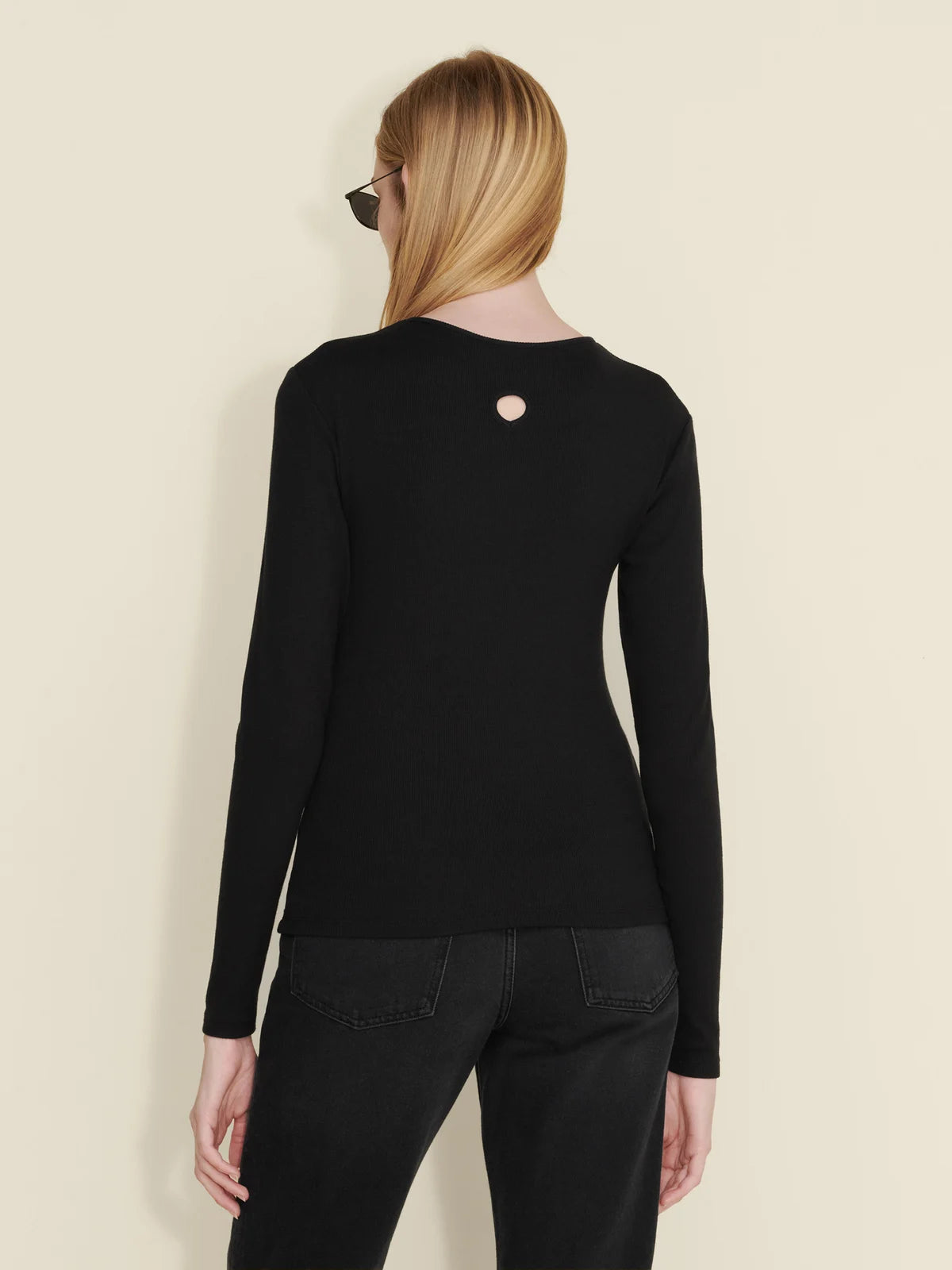 Fitted Rib Longsleeve - Svart