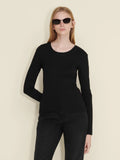 Fitted Rib Longsleeve - Svart