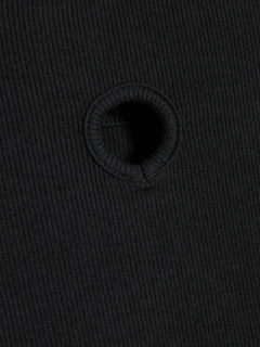 Fitted Rib Longsleeve - Black