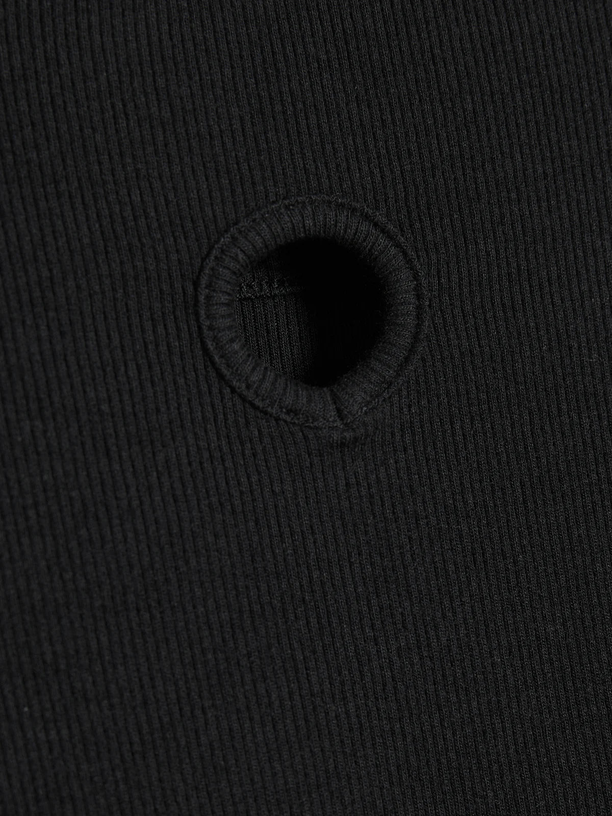 Fitted Rib Longsleeve - Svart