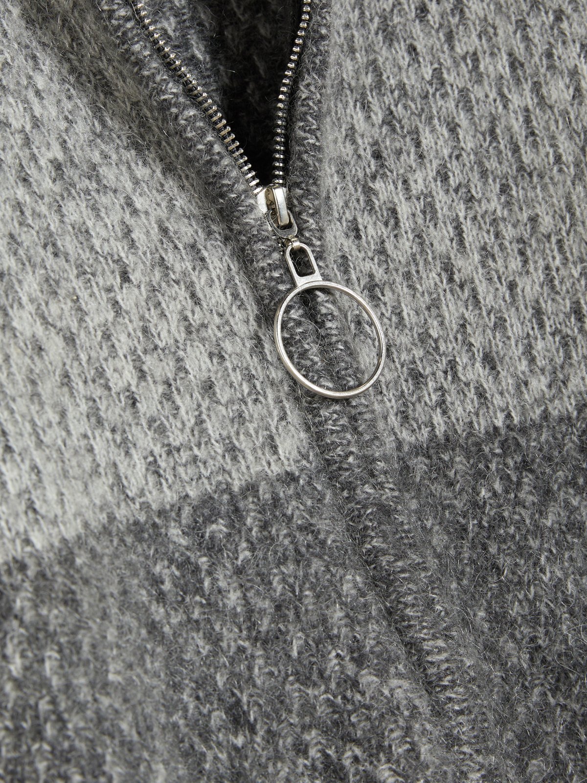 Tine Knit Cardigan - Dk. Grey Mix