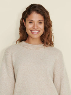 Tine Knit Crew Neck - Sand Mix