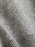 Tine Knit Crew Neck - Dk. Grey Mix