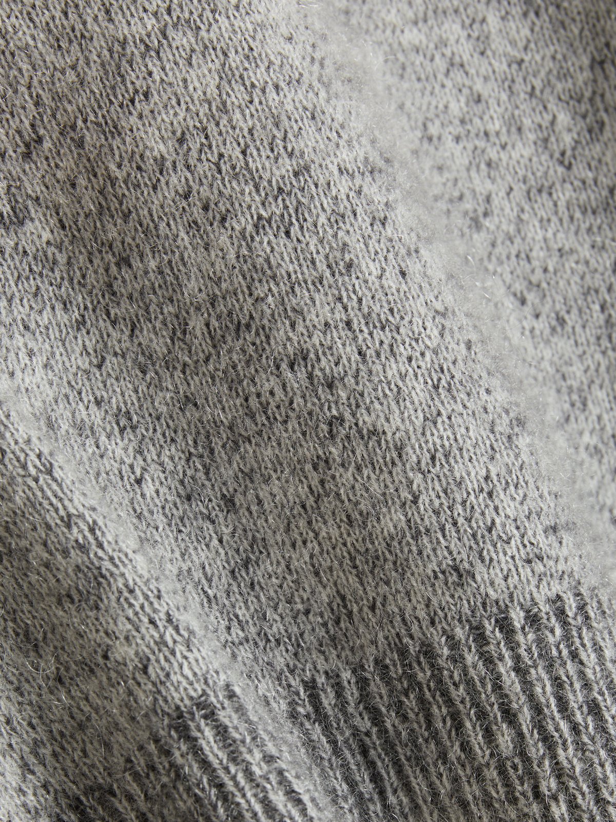 Tine Knit Crew Neck - Dk. Grey Mix