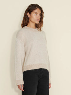 Tine Knit Crew Neck - Sand Mix
