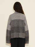Tine Knit Half Zip - Dark Grey Mix