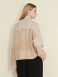 Tine Knit Half Zip - Sand Mix