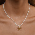 Serafina Glass Starfish Necklace - Gul