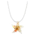 Serafina Glass Starfish Necklace - Gul