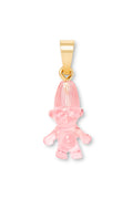 Norwegian Lucky Troll Classic Connector - Golden Bubblegum Pink