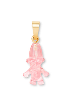 Norwegian Lucky Troll Classic Connector - Golden Bubblegum Pink