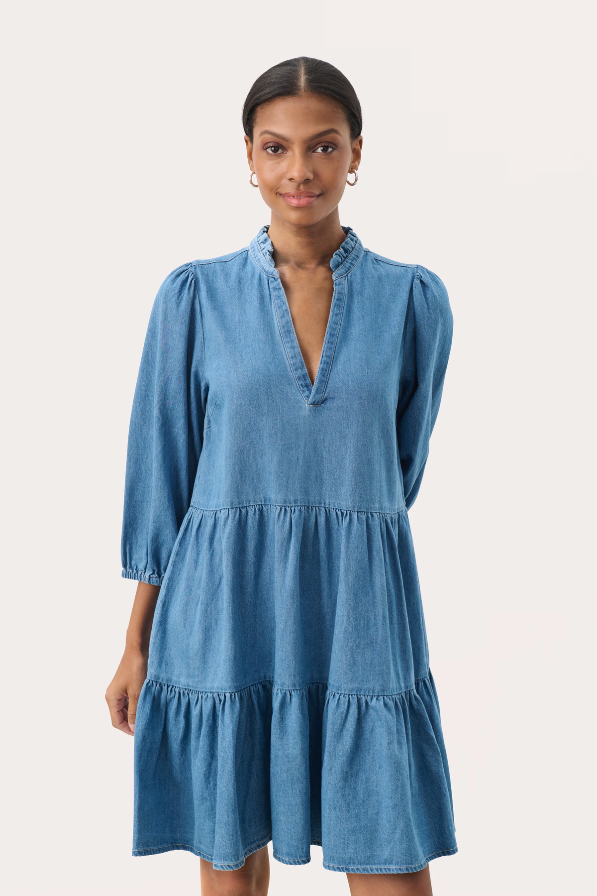 ViggasiPW Klänning - Medium Blue Denim
