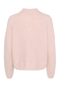 Alphagz Short Cardigan - Rose Grey Melange
