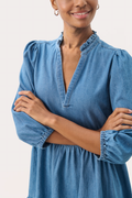 ViggasiPW Klänning - Medium Blue Denim