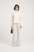 Manzigz Short Pullover - White Onyx