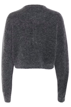Debbiegz Short Cardigan - Charcoal Melange